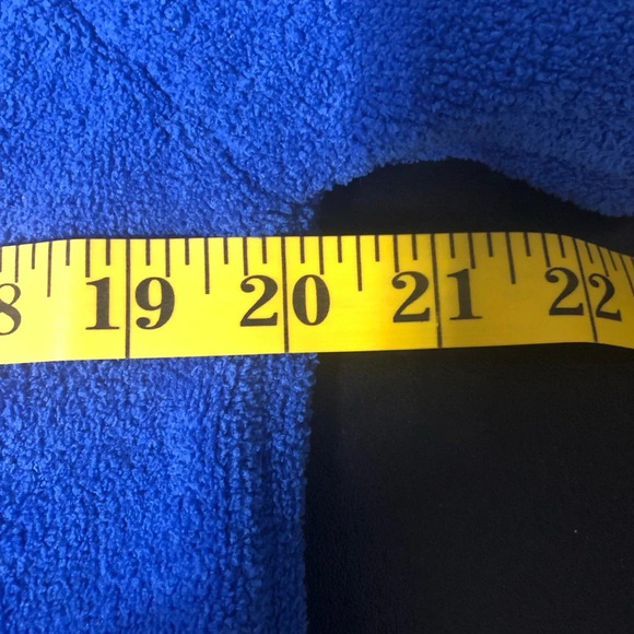 Lulu B. Sweater Pullover Royal Blue M Nautical Anchors Pocket Soft Long Sleeve - Picture 4 of 9